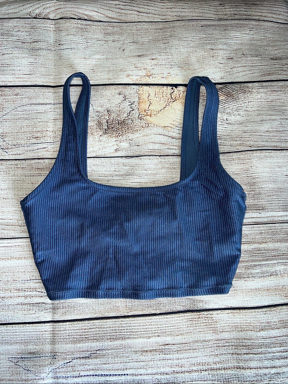 aerie Ribbed Scoop Bikini Top